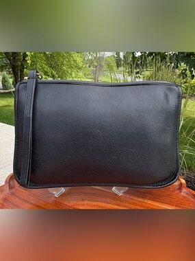 Vintage COACH Navy Bonnie Cashin Zippered Clutch EUC
